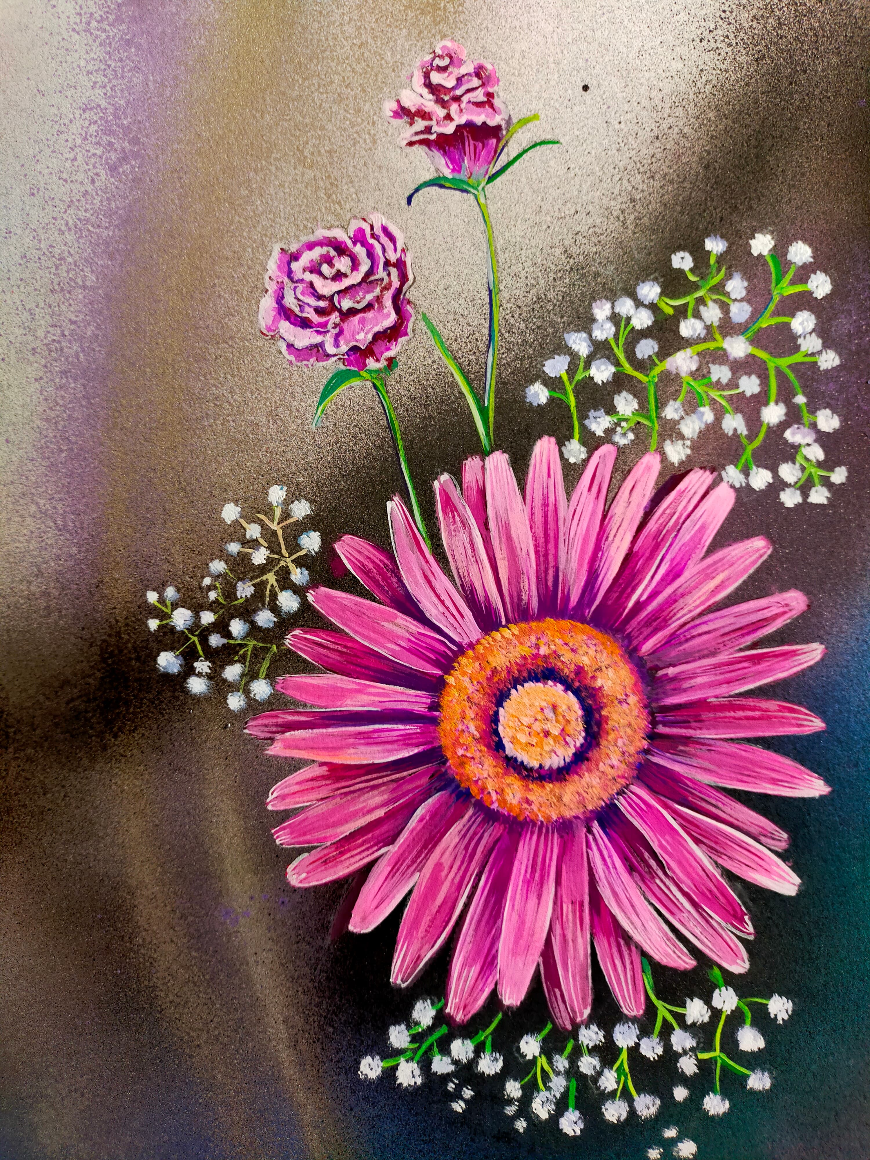 What Makes Acrylic Painting So Compelling? | My Style of Painting Fresh Flowers